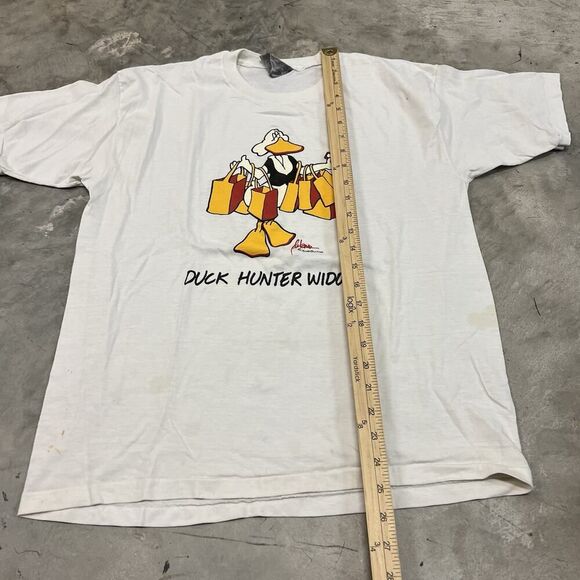 Vintage 80s Duck Hunter Widow Hunting Shirt Medium 20x26 USA - Picture 3 of 7